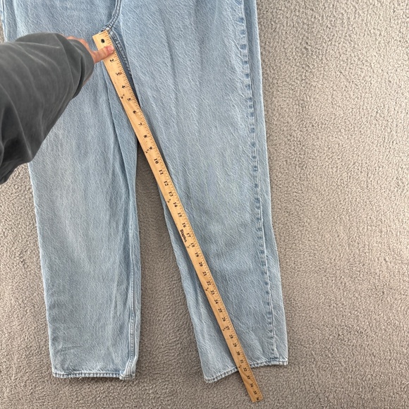 Abercrombie The Loose High Rise Curve Love Jeans 25 0L Light Wash Baggy Wide Leg - Picture 12 of 16